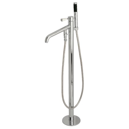 Kingston Brass Freestanding Tub Faucet, Polished Chrome, Freestanding KS8131DPL